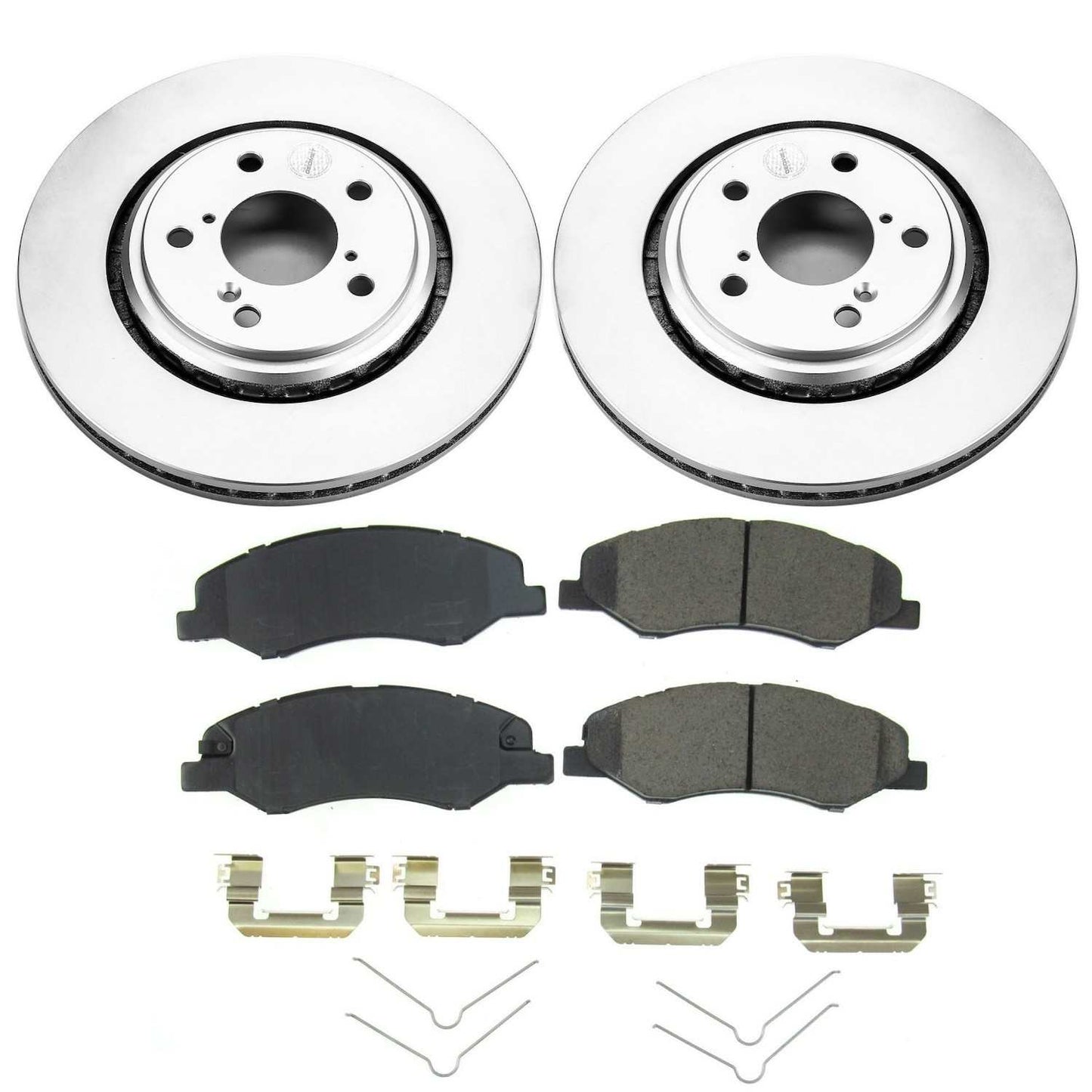 PowerStop Power Stop 18-19 Honda Odyssey Front Z17 Evolution Geomet Coated Brake Kit CRK7670