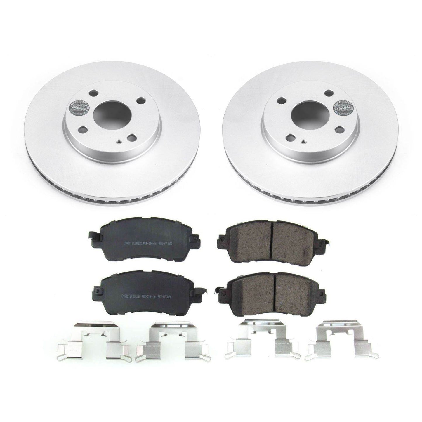 PowerStop Power Stop 2016 Scion iA Front Z17 Evolution Geomet Coated Brake Kit CRK7700