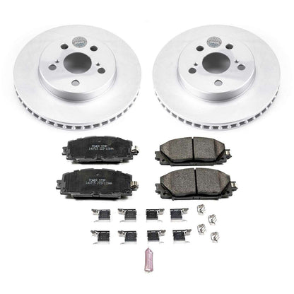 PowerStop Power Stop 16-18 Toyota Prius Front Z17 Evolution Geomet Coated Brake Kit CRK7701