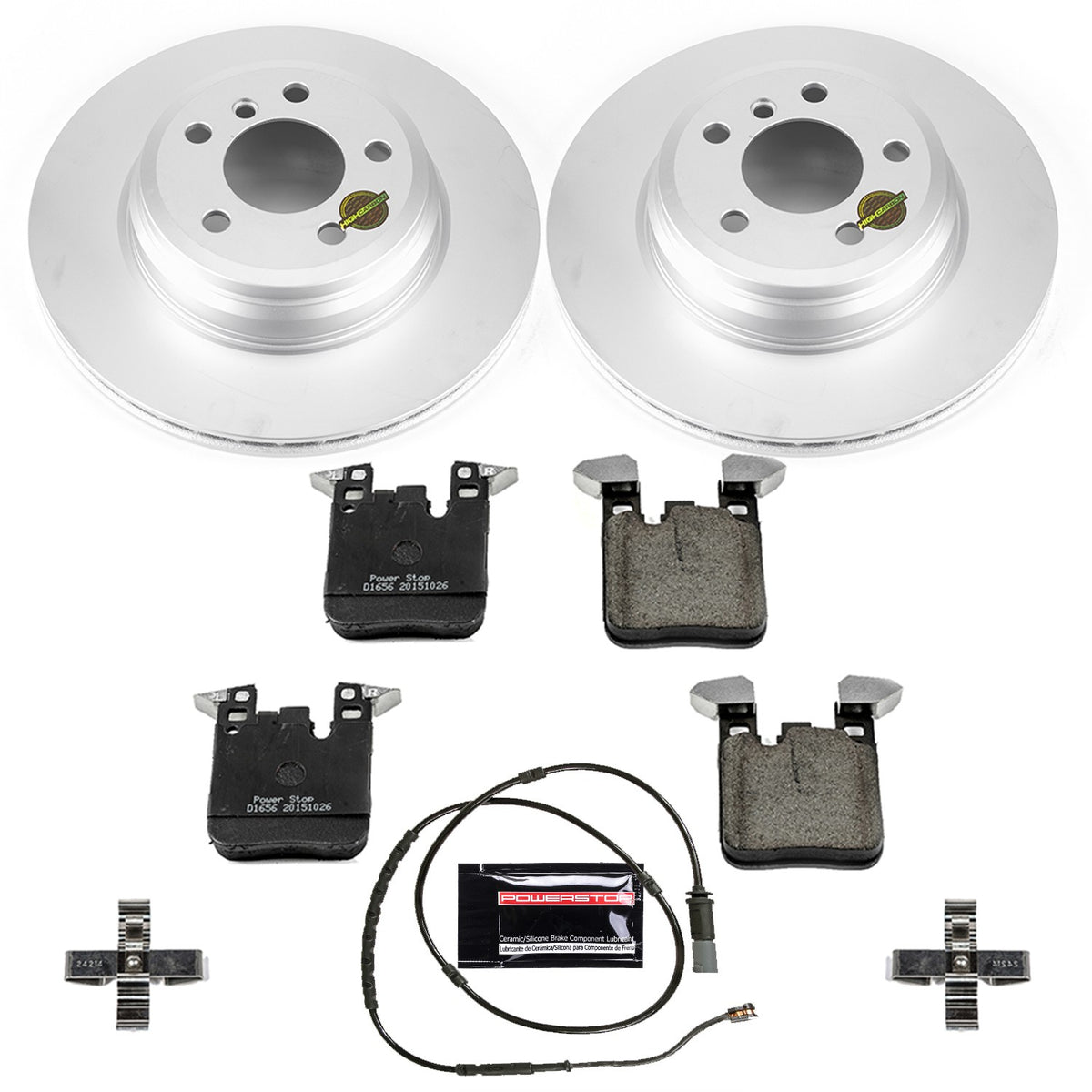 PowerStop Power Stop 17-19 Buick LaCrosse Rear Z17 Evolution Geomet Coated Brake Kit CRK7717