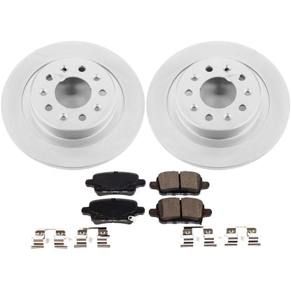 PowerStop Power Stop 2018 Chevrolet Equinox Rear Z17 Evolution Geomet Coated Brake Kit CRK7721