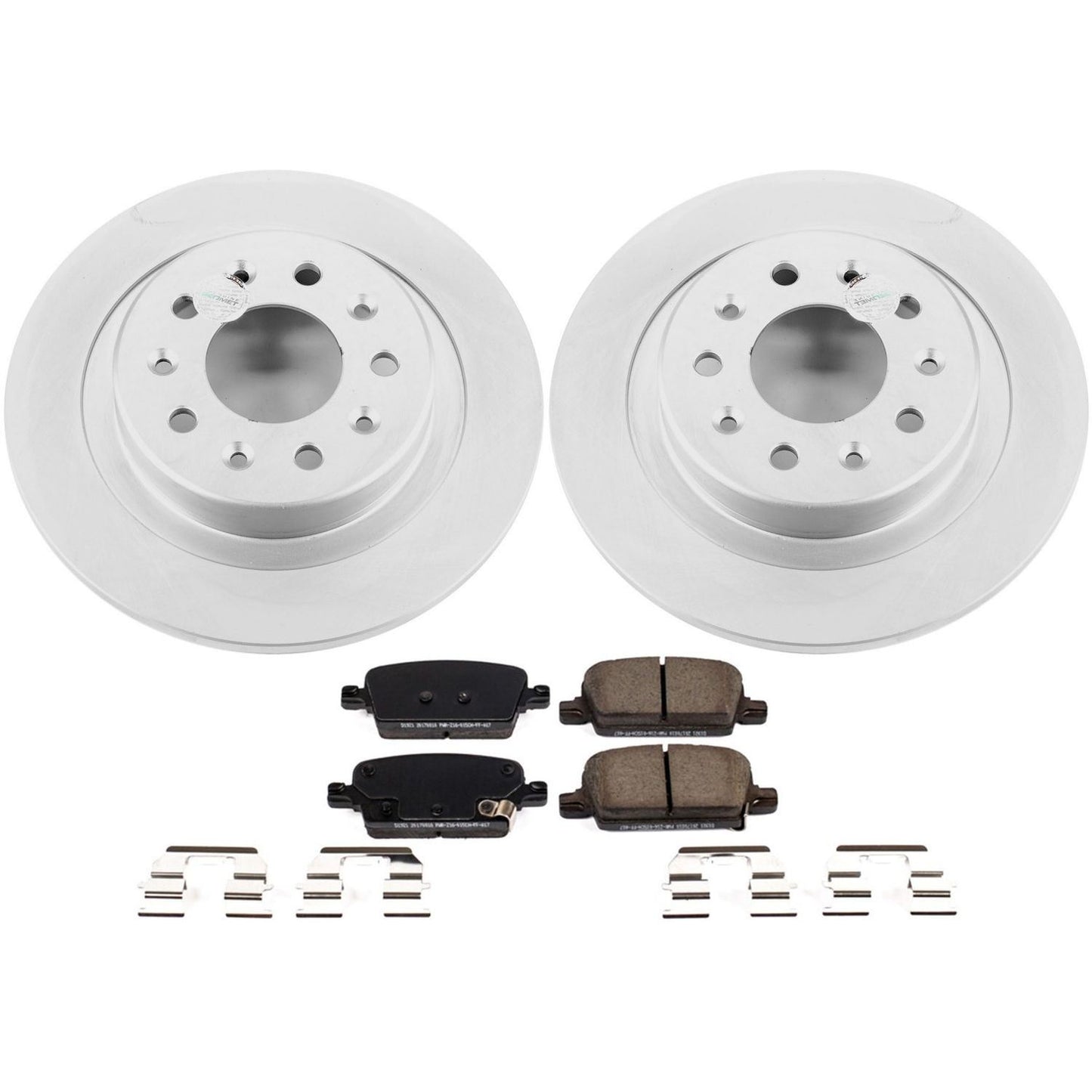 PowerStop Power Stop 16-18 Chevrolet Malibu Rear Z17 Evolution Geomet Coated Brake Kit CRK7722