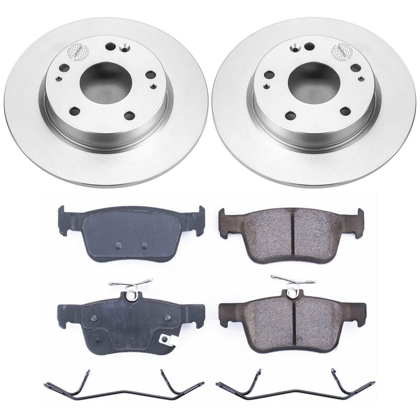 PowerStop Power Stop 16-19 Honda Civic Rear Z17 Evolution Geomet Coated Brake Kit CRK7725