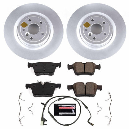 PowerStop Power Stop 2017 Jaguar XE Rear Z23 Evolution Sport Coated Brake Kit CRK7733