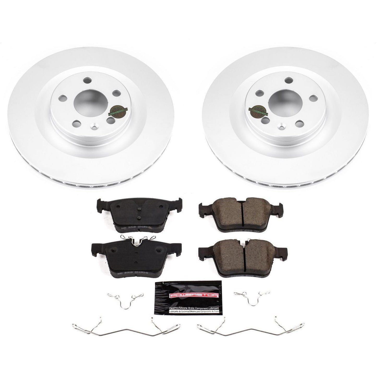 PowerStop Power Stop 17-18 Volvo S90 Rear Z23 Evolution Sport Coated Brake Kit CRK7757