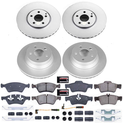 PowerStop Power Stop 07-09 Mercedes-Benz E550 Front & Rear Z23 Evolution Sport Coated Brake Kit CRK7761
