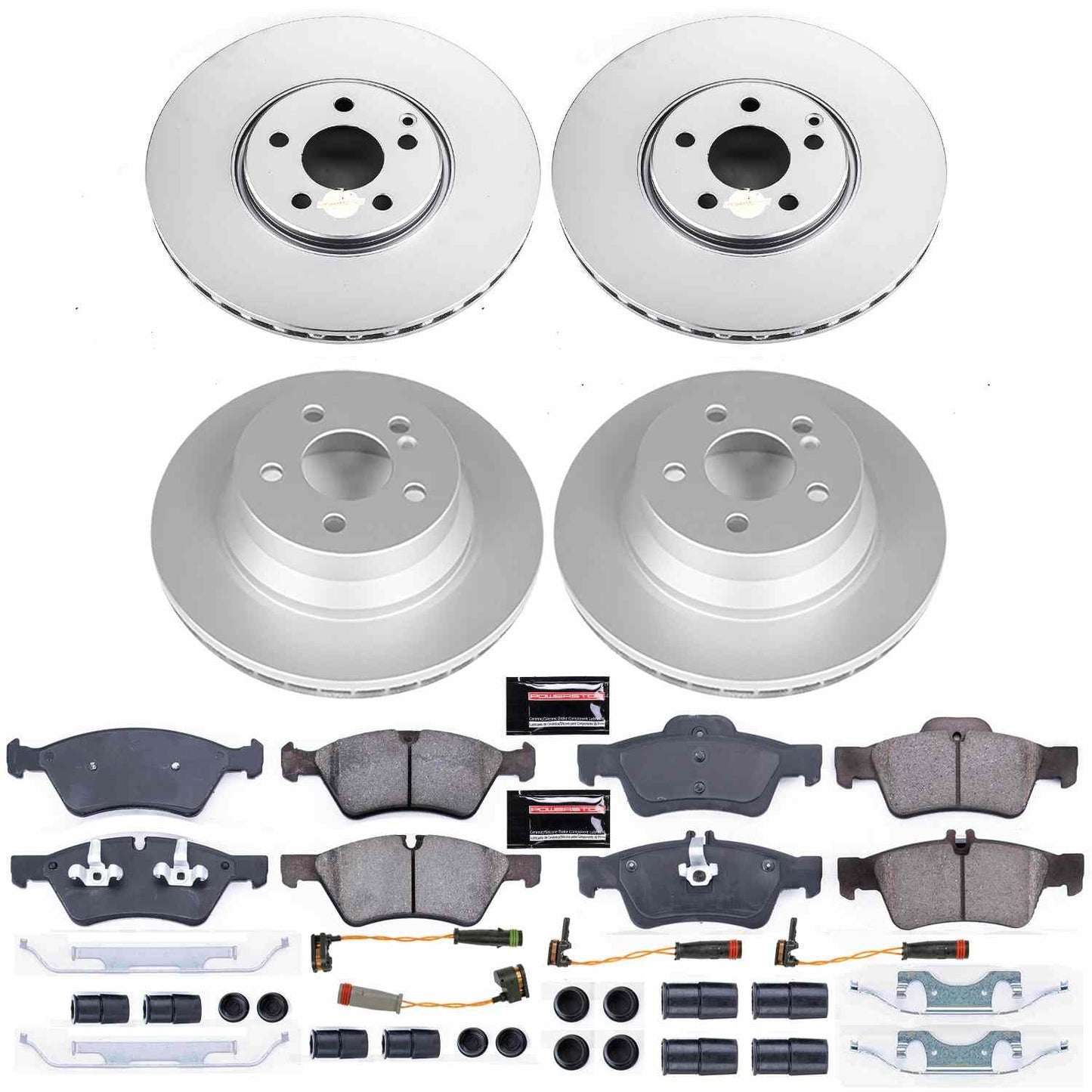 PowerStop Power Stop 2006 Mercedes-Benz E500 Front & Rear Z23 Evolution Sport Coated Brake Kit CRK7762