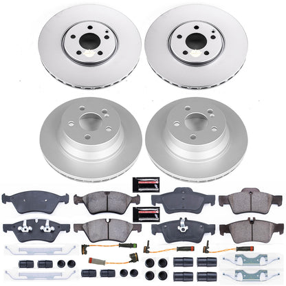 PowerStop Power Stop 2006 Mercedes-Benz E500 Front & Rear Z23 Evolution Sport Coated Brake Kit CRK7762