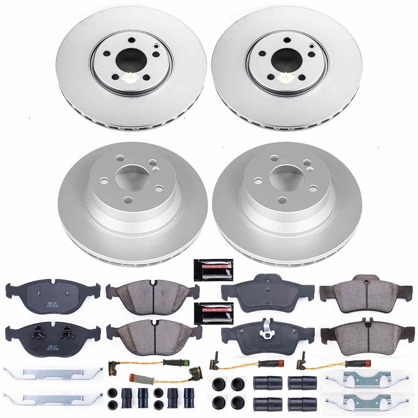 PowerStop Power Stop 04-05 Mercedes-Benz E500 Front & Rear Z23 Evolution Sport Coated Brake Kit CRK7763