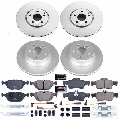 PowerStop Power Stop 04-05 Mercedes-Benz E500 Front & Rear Z23 Evolution Sport Coated Brake Kit CRK7763