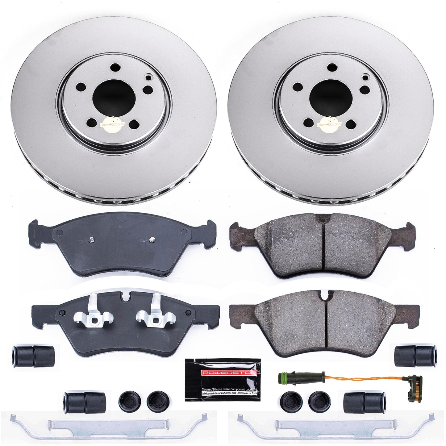 PowerStop Power Stop 07-09 Mercedes-Benz E550 Front Z23 Evolution Sport Coated Brake Kit CRK7767