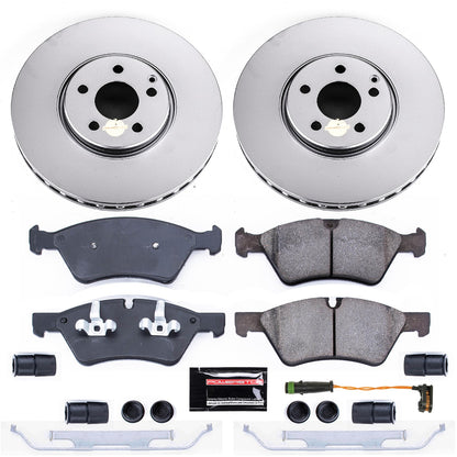 PowerStop Power Stop 07-09 Mercedes-Benz E550 Front Z23 Evolution Sport Coated Brake Kit CRK7767