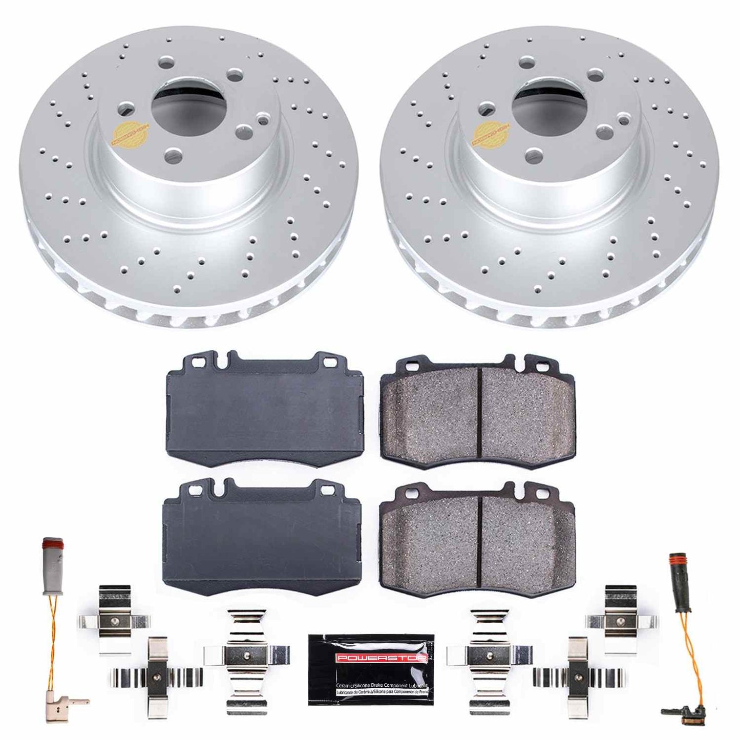 PowerStop Power Stop 04-06 Mercedes-Benz E500 Front Z23 Evolution Sport Coated Brake Kit CRK7770