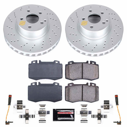 PowerStop Power Stop 03-06 Mercedes-Benz SL500 Front Z23 Evolution Sport Coated Brake Kit CRK7771