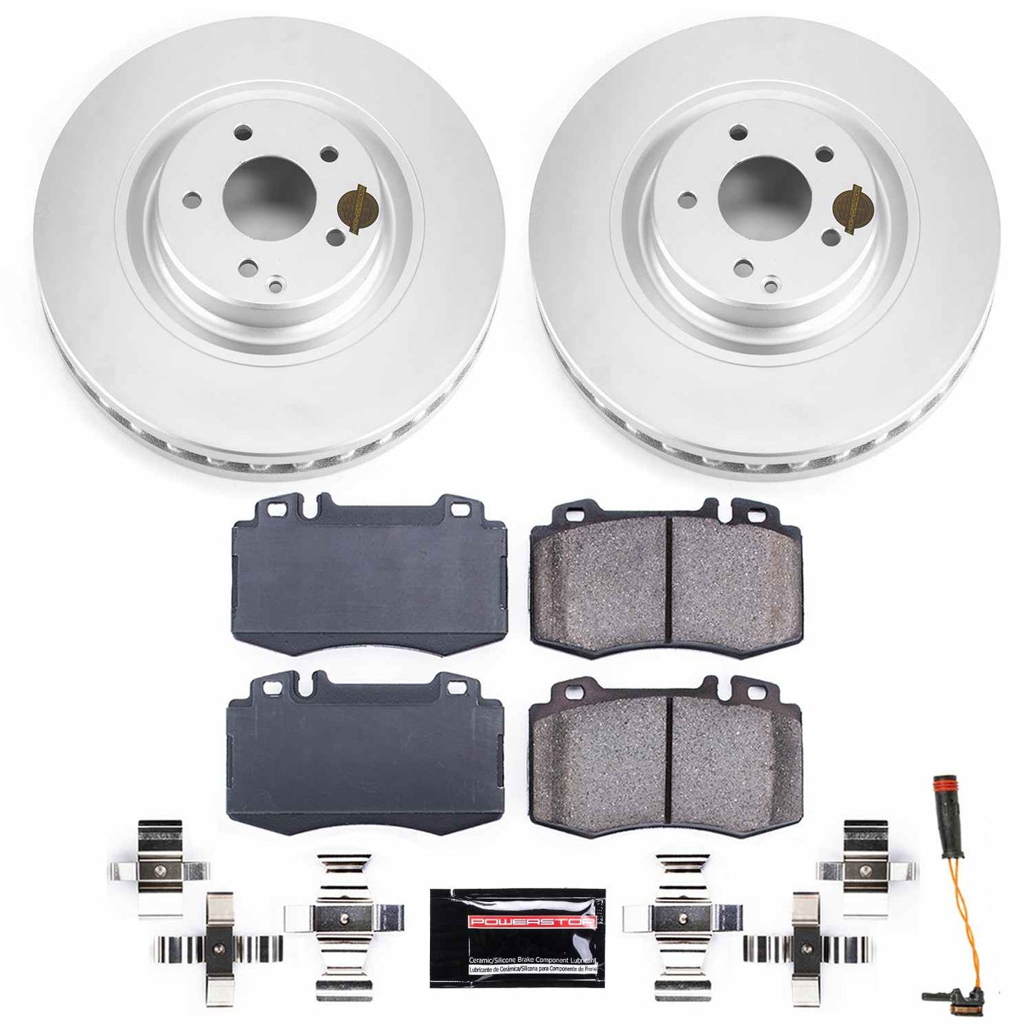 PowerStop Power Stop 03-06 Mercedes-Benz CLK500 Front Z23 Evolution Sport Coated Brake Kit CRK7788