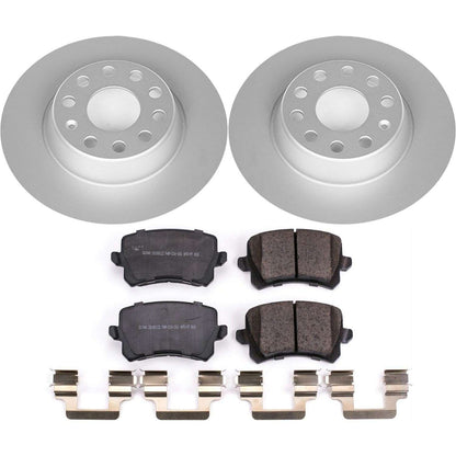 PowerStop Power Stop 2009 Volkswagen Passat Rear Z23 Evolution Sport Coated Brake Kit CRK7811