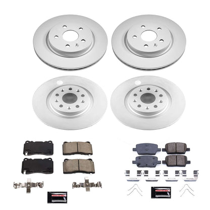 PowerStop Power Stop 16-17 Cadillac CT6 Front & Rear Z17 Evolution Geomet Coated Brake Kit CRK7816