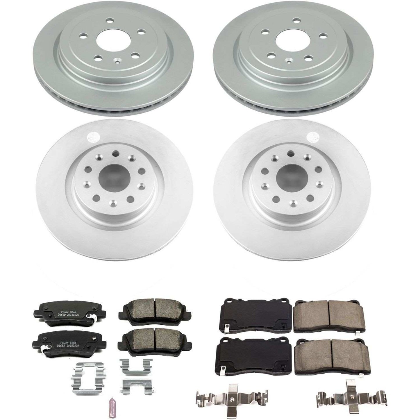 PowerStop Power Stop 14-18 Cadillac CTS Front & Rear Z17 Evolution Geomet Coated Brake Kit CRK7817