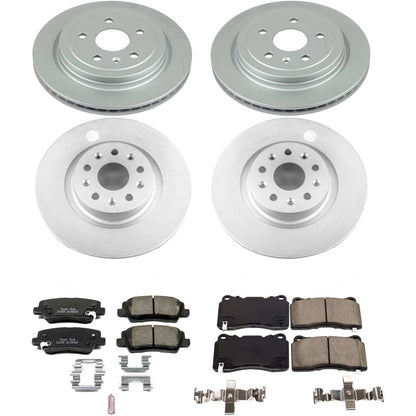 PowerStop Power Stop 14-18 Cadillac CTS Front & Rear Z17 Evolution Geomet Coated Brake Kit CRK7817