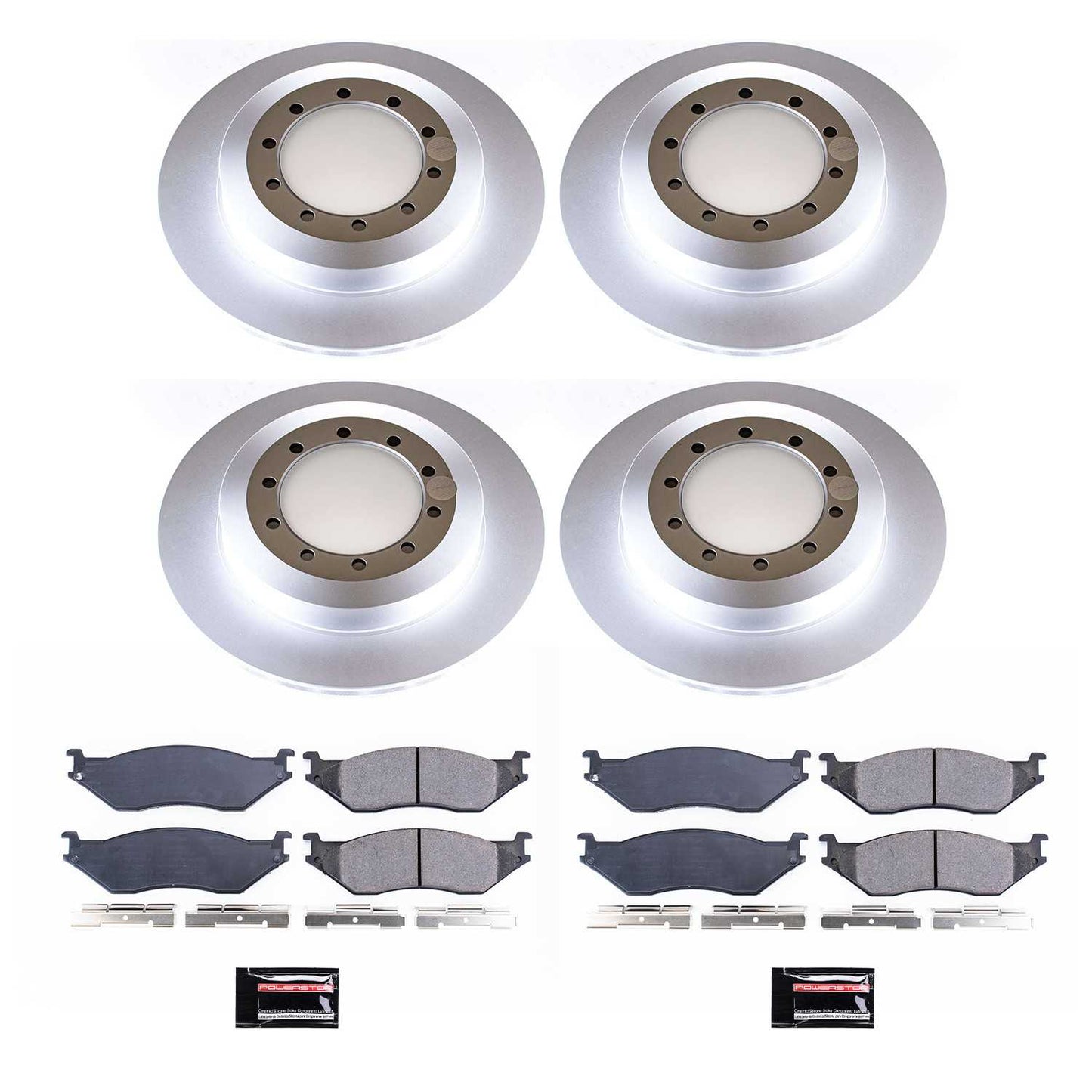 PowerStop Power Stop 99-01 Ford F53 Front & Rear Z17 Evolution Geomet Coated Brake Kit CRK7820