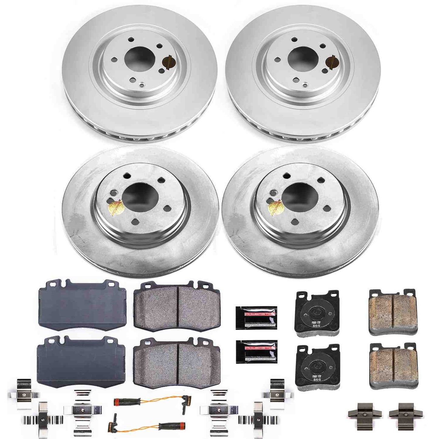 PowerStop Power Stop 03-06 Mercedes-Benz CLK500 Front & Rear Z23 Evolution Sport Coated Brake Kit CRK7828