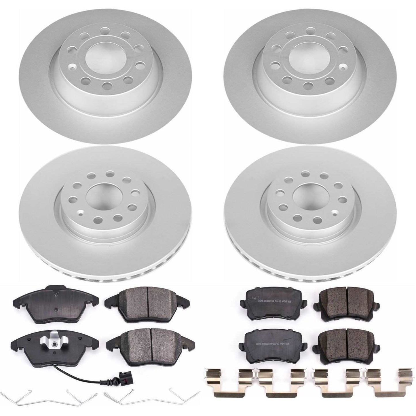 PowerStop Power Stop 09-17 Volkswagen CC Front & Rear Z23 Evolution Sport Coated Brake Kit CRK7836