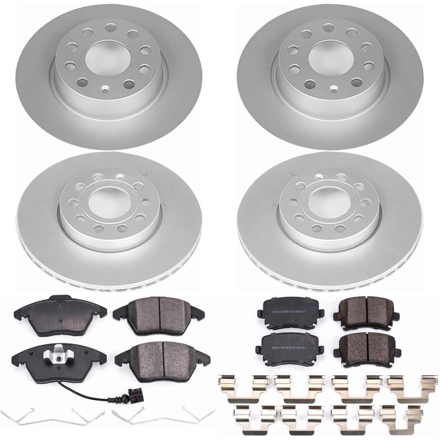 PowerStop Power Stop 2010 Volkswagen Golf Front & Rear Z23 Evolution Sport Coated Brake Kit CRK7837