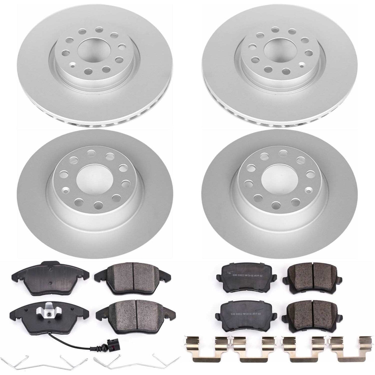PowerStop Power Stop 2009 Volkswagen Passat Front & Rear Z23 Evolution Sport Coated Brake Kit CRK7838