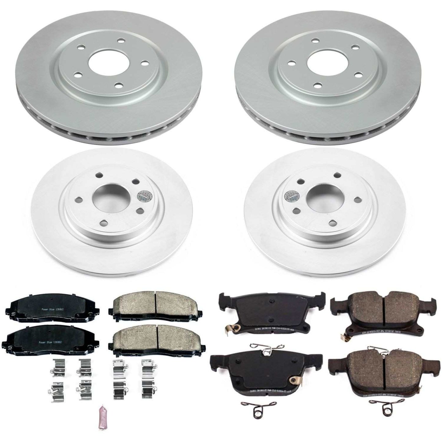 PowerStop Power Stop 17-19 Chrysler Pacifica Front & Rear Z17 Evolution Geomet Coated Brake Kit CRK7841