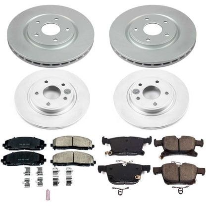 PowerStop Power Stop 17-19 Chrysler Pacifica Front & Rear Z17 Evolution Geomet Coated Brake Kit CRK7841