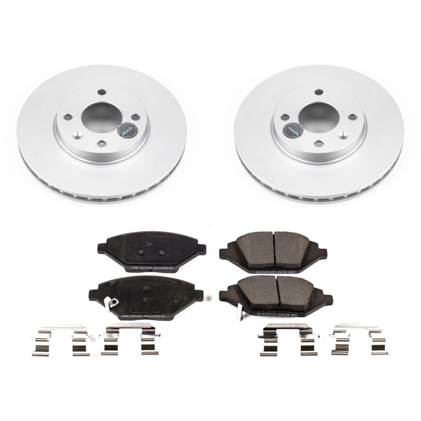 PowerStop Power Stop 16-19 Chevrolet Spark Front Z17 Evolution Geomet Coated Brake Kit CRK7844