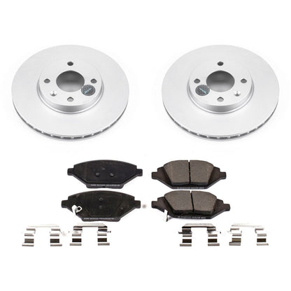PowerStop Power Stop 16-19 Chevrolet Spark Front Z17 Evolution Geomet Coated Brake Kit CRK7844