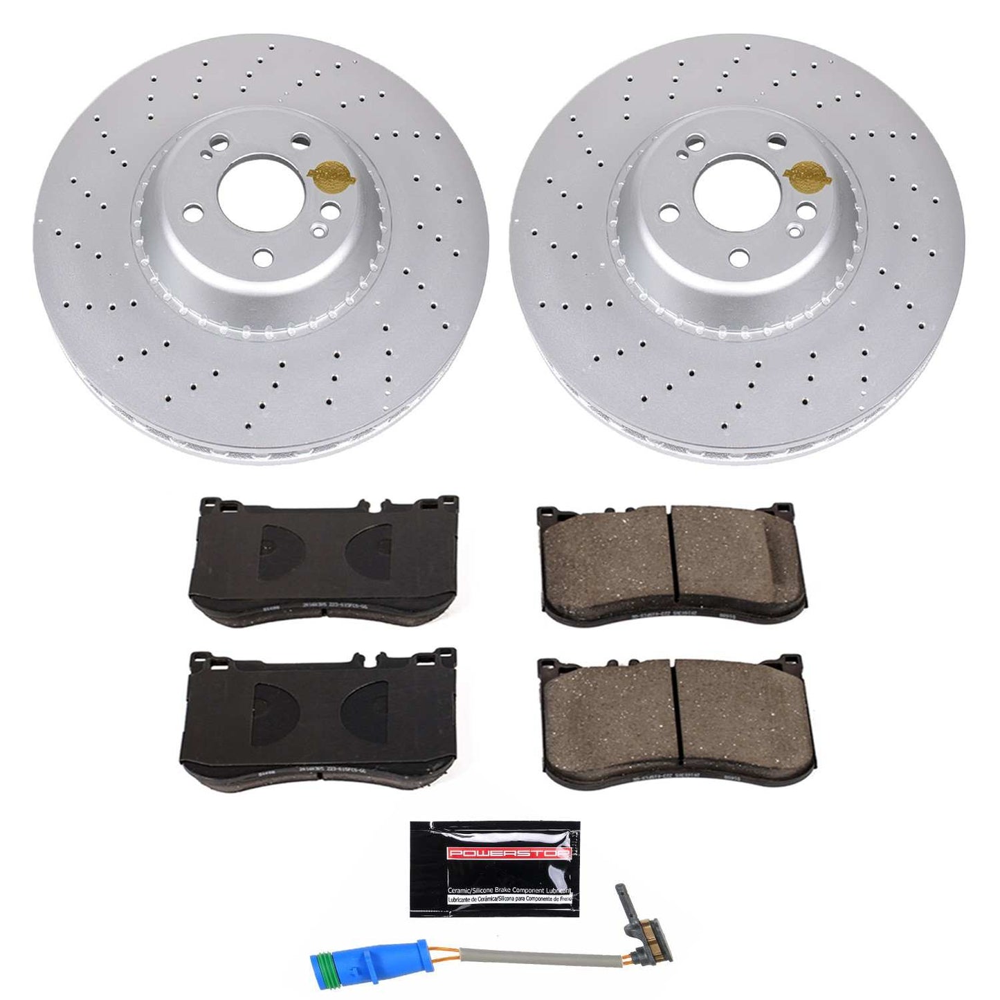 PowerStop Power Stop 2017 Mercedes-Benz Maybach S550 Front Z23 Evolution Sport Coated Brake Kit CRK7852