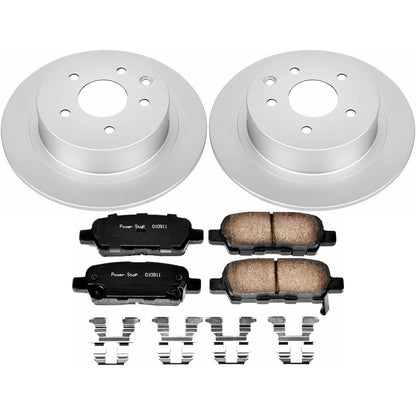PowerStop Power Stop 07-10 Nissan Altima Rear Z17 Evolution Geomet Coated Brake Kit CRK7864