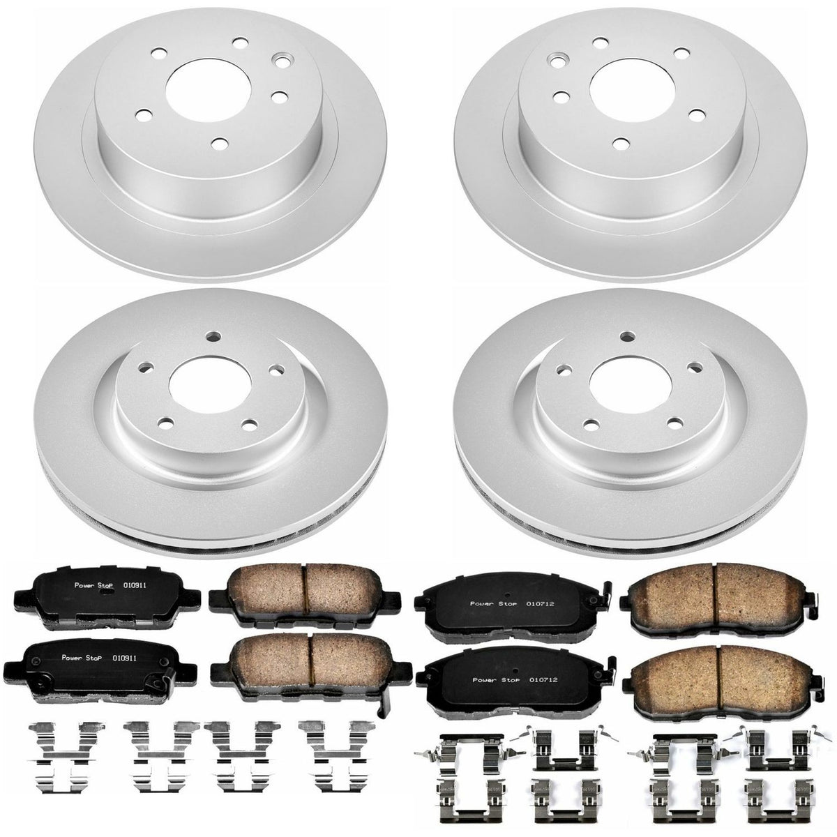 PowerStop Power Stop 07-10 Nissan Altima Front & Rear Z17 Evolution Geomet Coated Brake Kit CRK7865