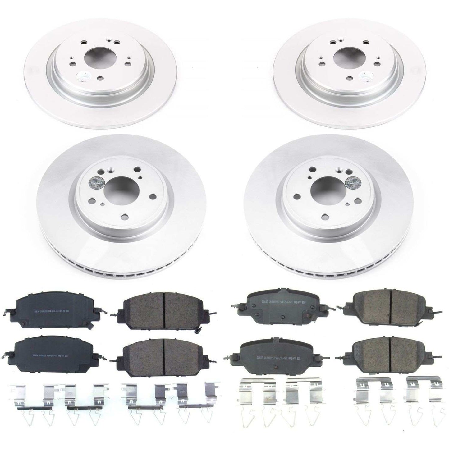 PowerStop Power Stop 17-18 Honda CR-V Front & Rear Z17 Evolution Geomet Coated Brake Kit CRK7873