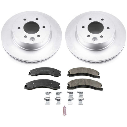 PowerStop Power Stop 16-18 Nissan Titan XD Front Z17 Evolution Geomet Coated Brake Kit CRK7875