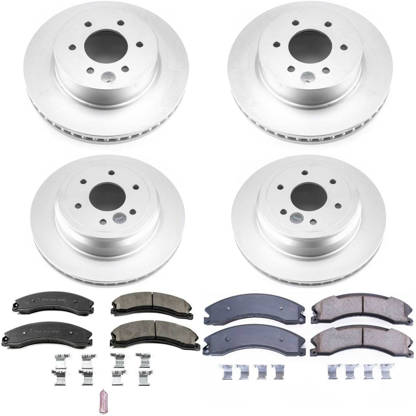 PowerStop Power Stop 16-18 Nissan Titan XD Front & Rear Z17 Evolution Geomet Coated Brake Kit CRK7876