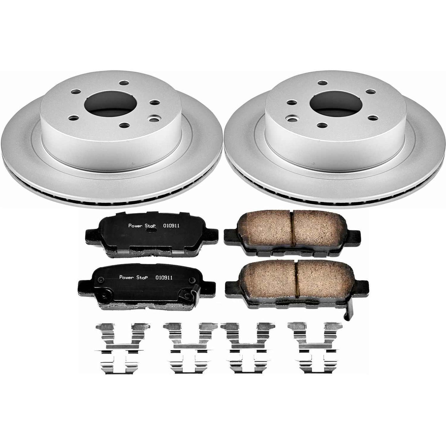 PowerStop Power Stop 14-17 Nissan Juke Rear Z17 Evolution Geomet Coated Brake Kit CRK7881