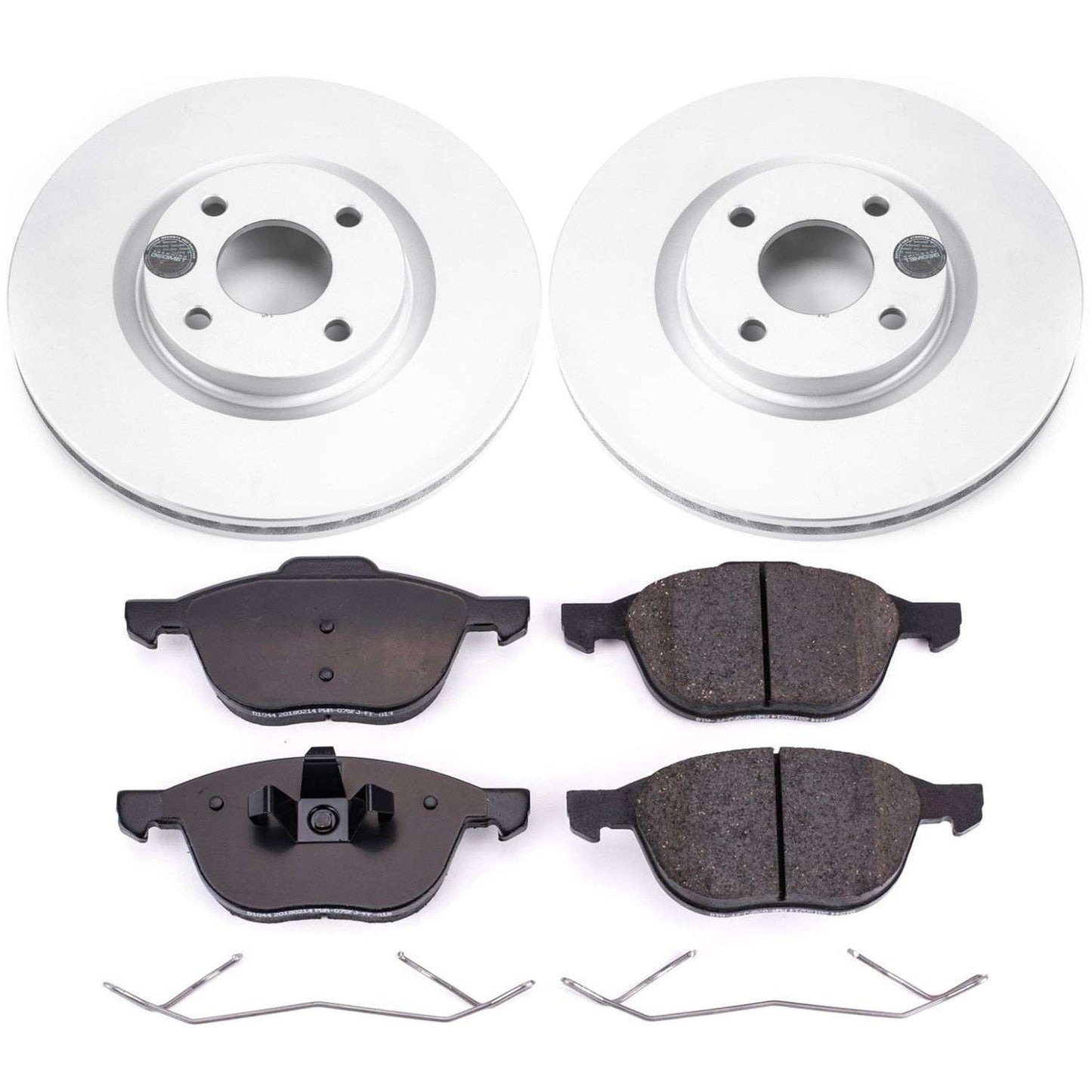 PowerStop Power Stop 2018 Ford EcoSport Front Z17 Evolution Geomet Coated Brake Kit CRK7884