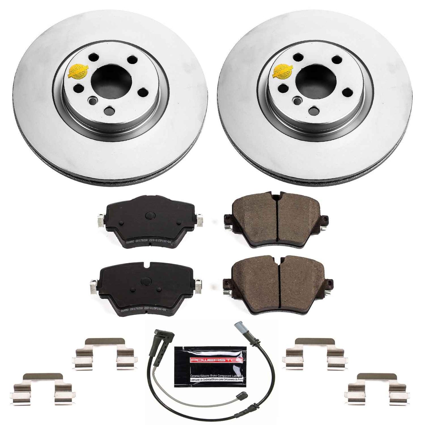 PowerStop Power Stop 16-19 BMW X1 Front Z23 Evolution Sport Coated Brake Kit CRK7888