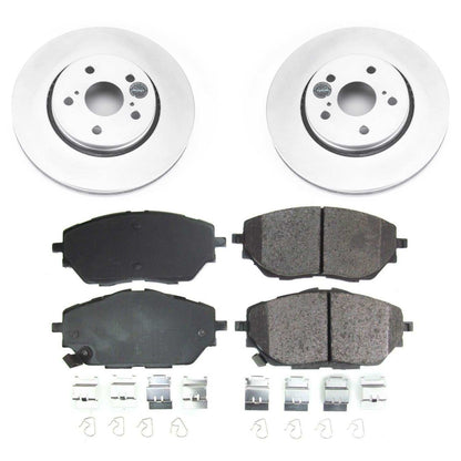 PowerStop Power Stop 18-19 Toyota C-HR Front Z17 Evolution Geomet Coated Brake Kit CRK7890