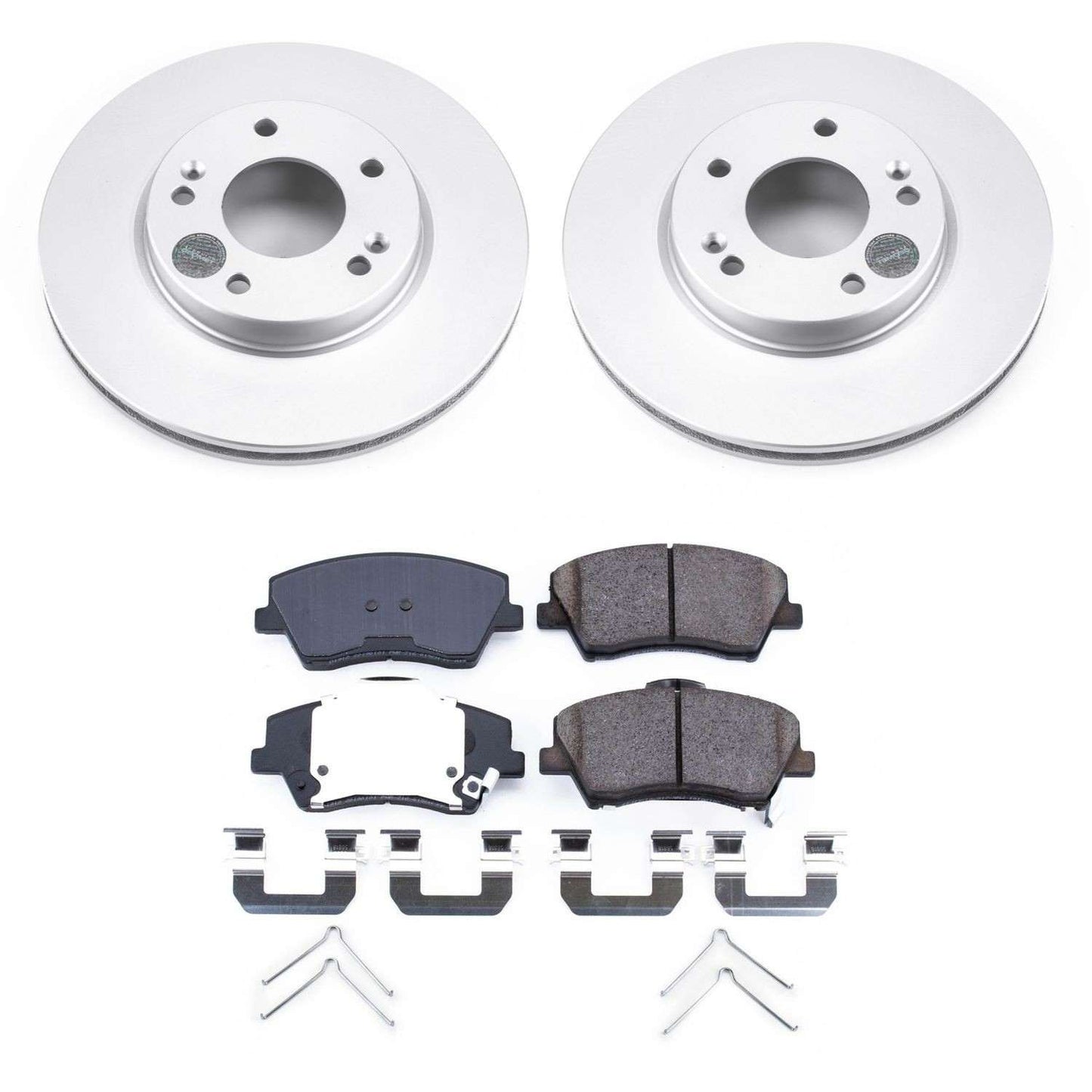 PowerStop Power Stop 17-19 Hyundai Ioniq Front Z17 Evolution Geomet Coated Brake Kit CRK7893