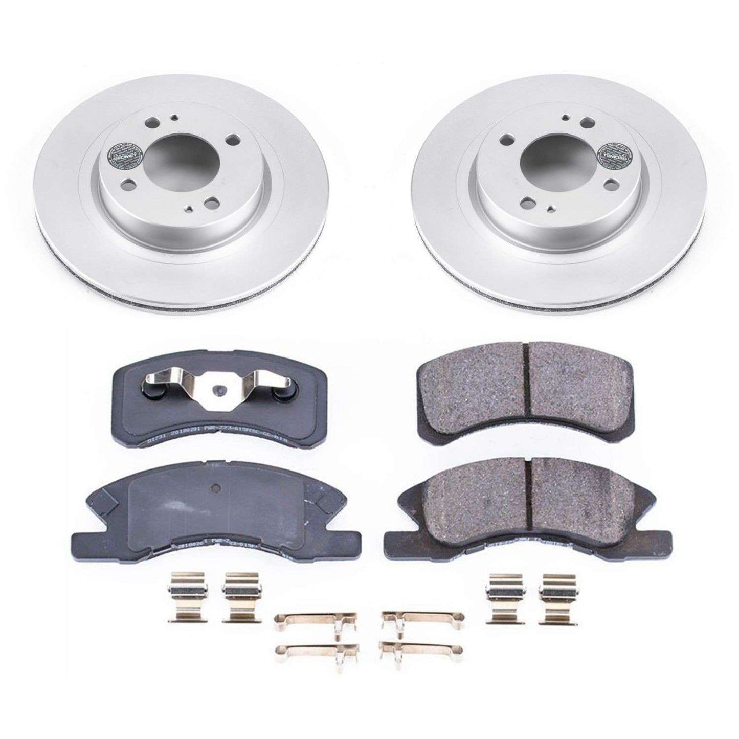 PowerStop Power Stop 17-18 Mitsubishi Mirage Front Z17 Evolution Geomet Coated Brake Kit CRK7894