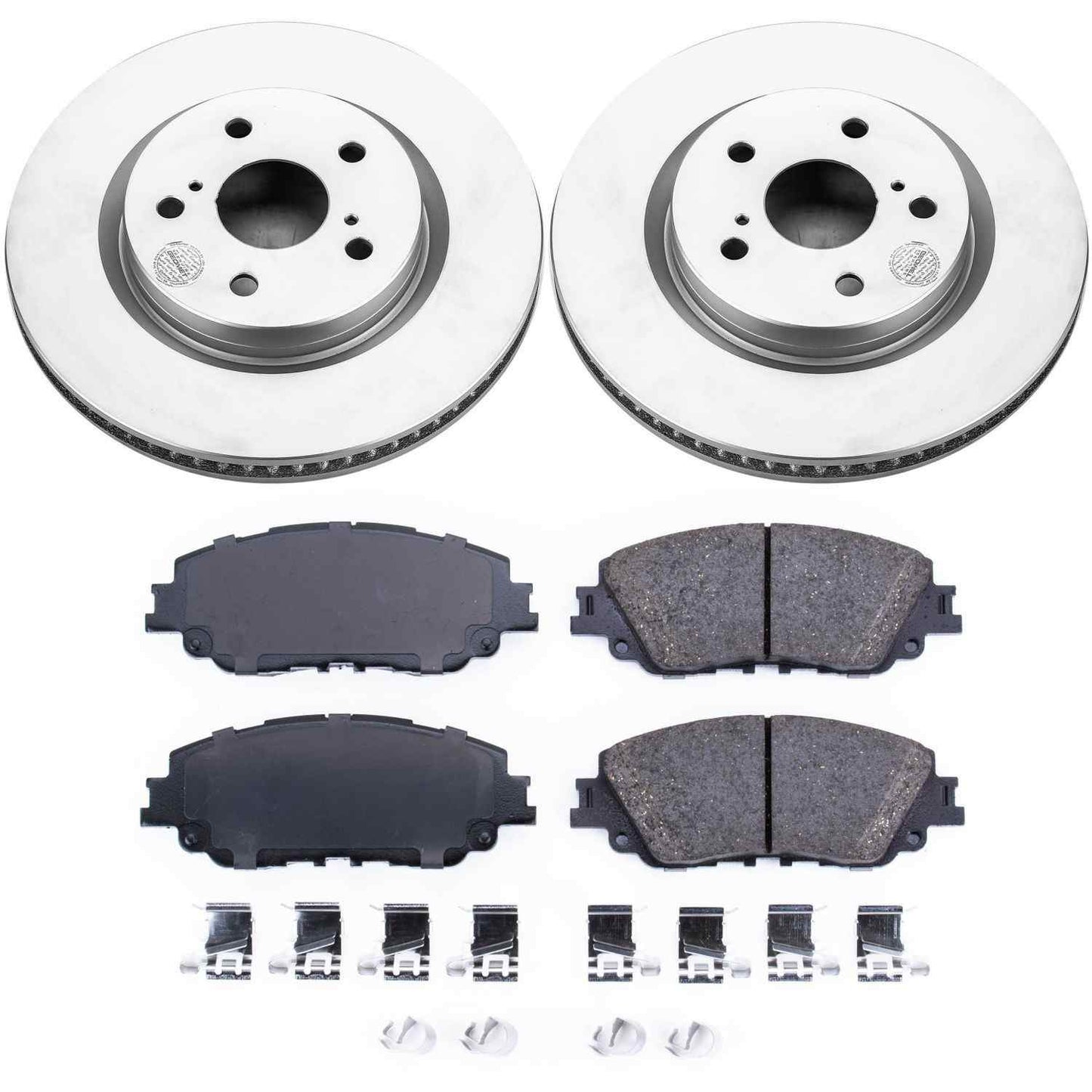 PowerStop Power Stop 2019 Toyota Avalon Front Z17 Evolution Geomet Coated Brake Kit CRK7895