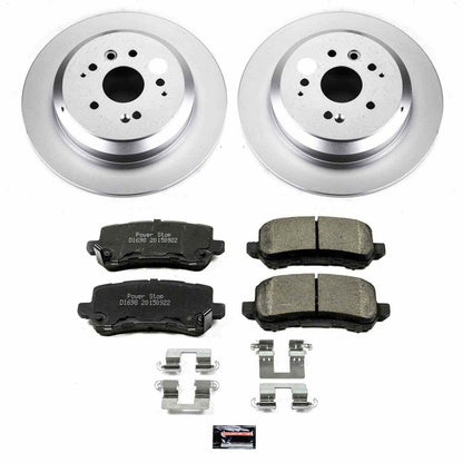 PowerStop Power Stop 17-19 Acura MDX Rear Z17 Evolution Geomet Coated Brake Kit CRK7901