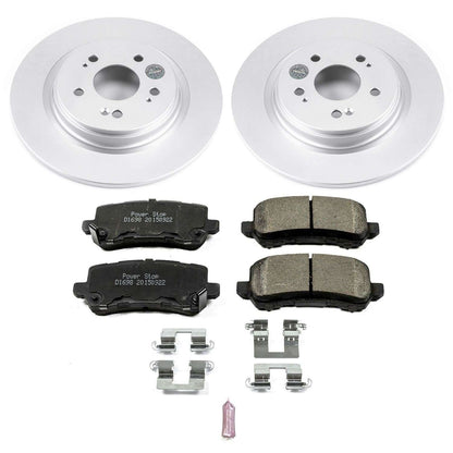 PowerStop Power Stop 18-19 Honda Odyssey Rear Z17 Evolution Geomet Coated Brake Kit CRK7903