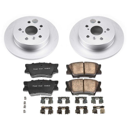 PowerStop Power Stop 18-19 Toyota Camry Rear Z17 Evolution Geomet Coated Brake Kit CRK7905