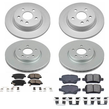PowerStop Power Stop 2016 Chevrolet Cruze Front & Rear Z17 Evolution Geomet Coated Brake Kit CRK7907