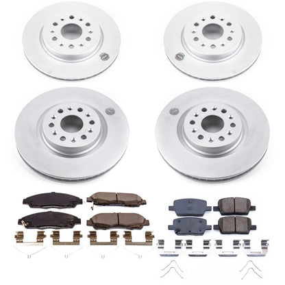 PowerStop Power Stop 17-18 Cadillac XT5 Front & Rear Z17 Evolution Geomet Coated Brake Kit CRK7909